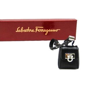 Salvatore Ferragamo Gancini Black Handbag Charm